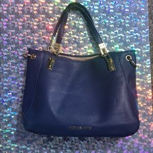 Knock-Off Royal Blue Michael Kors Leather Handbag